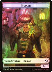 {Human Token} // {Spider Token}\nInnistrad: Midnight Hunt\nSingle\nMagic The Gathering