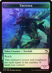 {Treefolk Token} // {Wolf Token}\nInnistrad: Midnight Hunt\nSingle\nMagic The Gathering