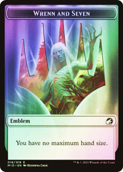 {Wrenn Emblem} // {Zombie Token} (2/2)\nInnistrad: Midnight Hunt\nSingle\nMagic The Gathering