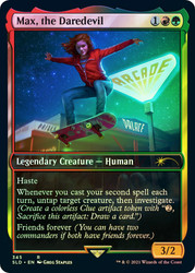 Max, the Daredevil (Secret Lair) (Full Art)\nPromo: General\nSingle\nMagic The Gathering
