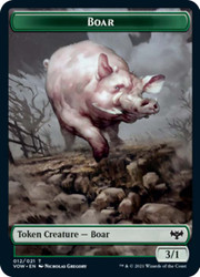 {Boar Token}\nInnistrad: Crimson Vow\nSingle\nMagic The Gathering