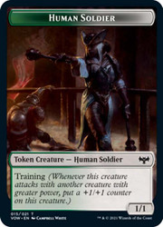 {Human Soldier Token}\nInnistrad: Crimson Vow\nSingle\nMagic The Gathering