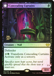 Concealing Curtains // Revealing Eye (Prerelease) (Innistrad: Crimson Vow)\nPromo: Date Stamped\nSingle\nMagic The Gathering