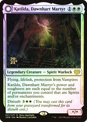 Katilda, Dawnhart Martyr // Katilda's Rising Dawn (Prerelease) (Innistrad: Crimson Vow)
Promo
Single
Magic: The Gathering