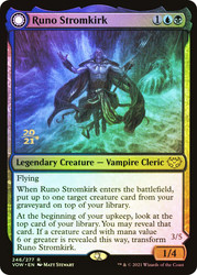 Runo Stromkirk // Krothuss, Lord of the Deep (Prerelease) (Innistrad: Crimson Vow)
Promo
Single
Magic: The Gathering
