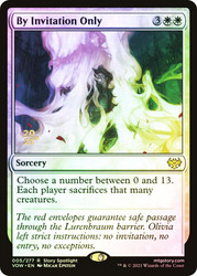 By Invitation Only (Prerelease) (Innistrad: Crimson Vow)\nPromo: Date Stamped\nSingle\nMagic The Gathering