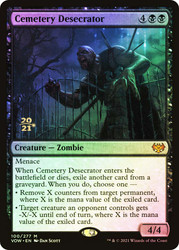 Cemetery Desecrator (Prerelease) (Innistrad: Crimson Vow)\nPromo: Date Stamped\nSingle\nMagic The Gathering