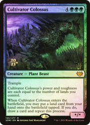Cultivator Colossus (Prerelease) (Innistrad: Crimson Vow)\nPromo: Date Stamped\nSingle\nMagic The Gathering