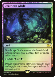 Deathcap Glade (Prerelease) (Innistrad: Crimson Vow)\nPromo: Date Stamped\nSingle\nMagic The Gathering