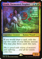 Eruth, Tormented Prophet (Prerelease) (Innistrad: Crimson Vow)\nPromo: Date Stamped\nSingle\nMagic The Gathering