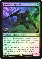 Hamlet Vanguard (Prerelease) (Innistrad: Crimson Vow)\nPromo: Date Stamped\nSingle\nMagic The Gathering