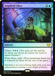 Inspired Idea (Prerelease) (Innistrad: Crimson Vow)\nPromo: Date Stamped\nSingle\nMagic The Gathering