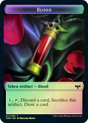 {Blood Token} // {Vampire Token} (1/1)\nInnistrad: Crimson Vow\nSingle\nMagic The Gathering