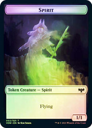 {Spirit Token} (1/1) // {Wolf Token} (3/2)\nInnistrad: Crimson Vow\nSingle\nMagic The Gathering