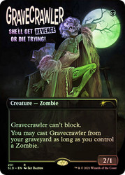 Gravecrawler (Secret Lair) (Borderless)\nPromo: General\nSingle\nMagic The Gathering