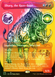 Ilharg, the Raze-Boar (Secret Lair) (Borderless) (Foil Etched)\nPromo: General - Alternate Foil\nSingle\nMagic The Gathering