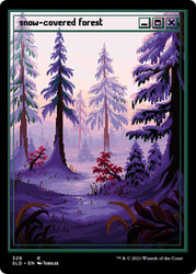 Snow-Covered Forest (Secret Lair) (#329) (Full Art)\nPromo: General\nSingle\nMagic The Gathering