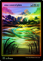 Snow-Covered Plains (Secret Lair) (#325) (Full Art) (Foil Etched)\nPromo: General - Alternate Foil\nSingle\nMagic The Gathering