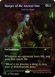 Exquisite Blood (Hunger of the Ancient One) (Secret Lair) (Borderless) (Dracula Series)\nPromo: General\nSingle\nMagic The Gathering