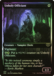 Unholy Officiant\nInnistrad: Double Feature\nSingle\nMagic The Gathering