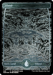 Island (The Moonlit Lands) (Foil Etched)\nPromo: General - Foil Etched\nSingle\nMagic The Gathering