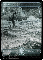 Plains (The Moonlit Lands) (Foil Etched)\nPromo: General - Foil Etched\nSingle\nMagic The Gathering