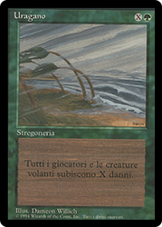 Hurricane (BB)\n3rd Edition - Black Border - Italian\nSingle\nMagic The Gathering