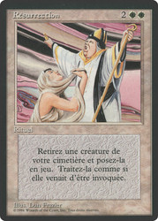 Resurrection (BB)\n3rd Edition - Black Border - French\nSingle\nMagic The Gathering