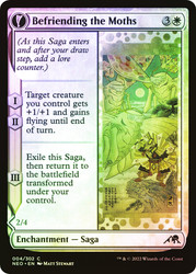Befriending the Moths // Imperial Moth\nKamigawa: Neon Dynasty\nSingle\nMagic The Gathering