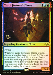 Yusri, Fortune's Flame (Prerelease) (Modern Horizons 2)\nPromo: Date Stamped\nSingle\nMagic The Gathering