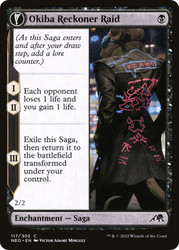 Okiba Reckoner Raid // Nezumi Road Captain\nKamigawa: Neon Dynasty\nSingle\nMagic The Gathering