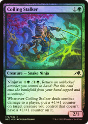 Coiling Stalker\nKamigawa: Neon Dynasty\nSingle\nMagic The Gathering