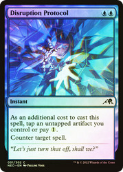 Disruption Protocol\nKamigawa: Neon Dynasty\nSingle\nMagic The Gathering