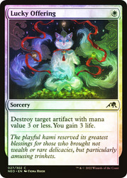 Lucky Offering\nKamigawa: Neon Dynasty\nSingle\nMagic The Gathering