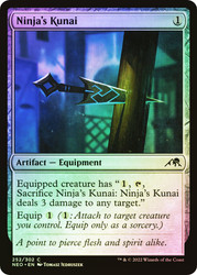 Ninja's Kunai\nKamigawa: Neon Dynasty\nSingle\nMagic The Gathering