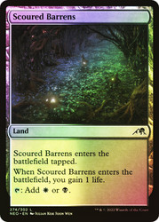 Scoured Barrens\nKamigawa: Neon Dynasty\nSingle\nMagic The Gathering