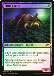 Virus Beetle\nKamigawa: Neon Dynasty\nSingle\nMagic The Gathering
