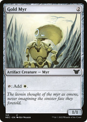 Gold Myr\nKamigawa: Neon Dynasty Commander\nSingle\nMagic The Gathering