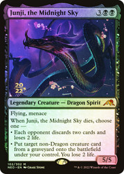 Junji, the Midnight Sky (Prerelease) (Kamigawa: Neon Dynasty)\nPromo: Date Stamped\nSingle\nMagic The Gathering