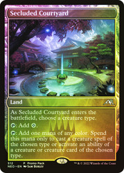 Secluded Courtyard (Promo Pack) (Kamigawa: Neon Dynasty)\nPromo: General\nSingle\nMagic The Gathering