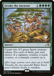 Invoke the Ancients (Promo Pack) (Kamigawa: Neon Dynasty)\nPromo: Planeswalker Stamped\nSingle\nMagic The Gathering