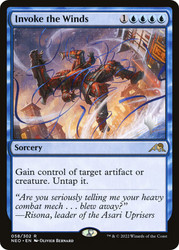 Invoke the Winds (Promo Pack) (Kamigawa: Neon Dynasty)\nPromo: Planeswalker Stamped\nSingle\nMagic The Gathering