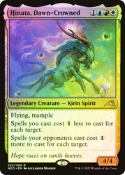 Hinata, Dawn-Crowned (Promo Pack) (Kamigawa: Neon Dynasty)\nPromo: Planeswalker Stamped\nSingle\nMagic The Gathering