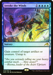 Invoke the Winds (Promo Pack) (Kamigawa: Neon Dynasty)\nPromo: Planeswalker Stamped\nSingle\nMagic The Gathering