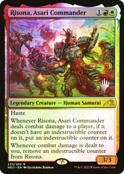 Risona, Asari Commander (Promo Pack) (Kamigawa: Neon Dynasty)\nPromo: Planeswalker Stamped\nSingle\nMagic The Gathering