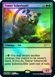 Temur Sabertooth (Lunar New Year)\nPromo: General\nSingle\nMagic The Gathering