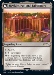 Hawkins National Laboratory // The Upside Down (Secret Lair)\nPromo: General\nSingle\nMagic The Gathering
