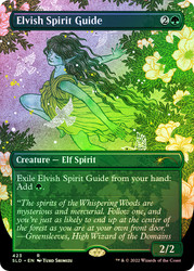 Elvish Spirit Guide (Secret Lair) (Borderless)\nPromo: General\nSingle\nMagic The Gathering