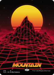 Mountain (Secret Lair) (#418) (Full Art)\nPromo: General\nSingle\nMagic The Gathering