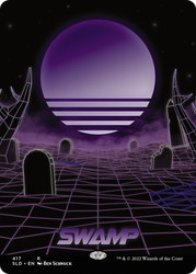 Swamp (Secret Lair) (#417) (Full Art)\nPromo: General\nSingle\nMagic The Gathering